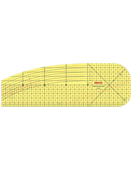 Hete strijkregel voor zomen 30 x 10 cm