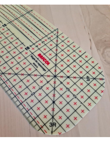 Hete strijkregel voor zomen 30 x 10 cm
