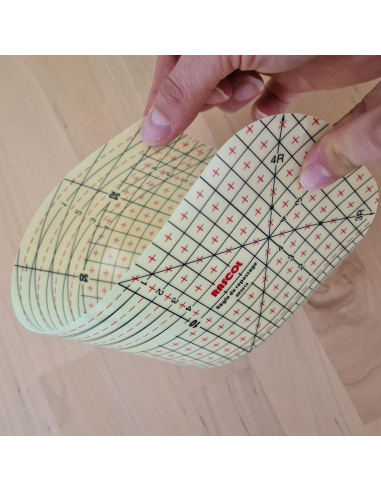 Hete strijkregel voor zomen 30 x 10 cm