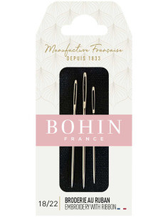 Borduurnaalden voor lintborduurwerk Bohin - Assortiment 18/22
