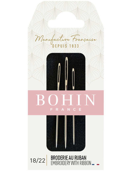 Borduurnaalden voor lintborduurwerk Bohin - Assortiment 18/22