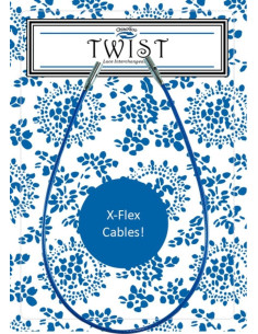 X-Flex Twist-kabel voor verwisselbare naalden ChiaoGoo