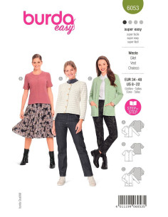 Vest patroon - Burda 6053