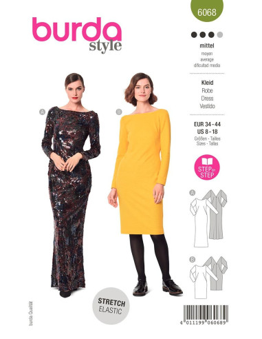 Jurkpatroon - Burda 6068