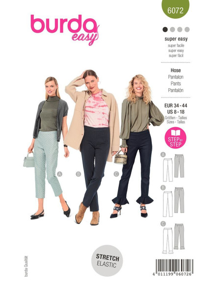 Broekpatroon - Burda 6072