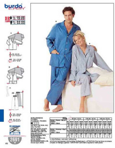 Pyjamapatroon - Burda 2691