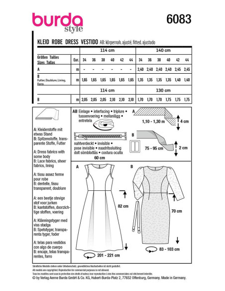 Jurkpatroon - Burda 6083