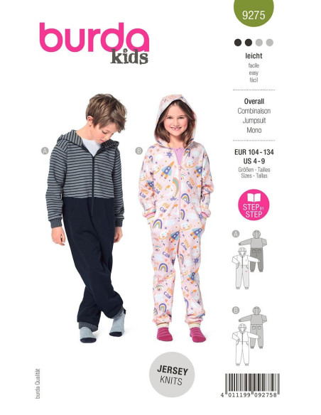 Patroon voor overall - Burda 9275