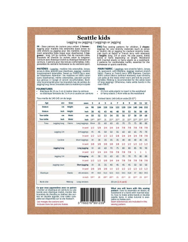 Seattle kids legging of jegging patroon - Ikatee