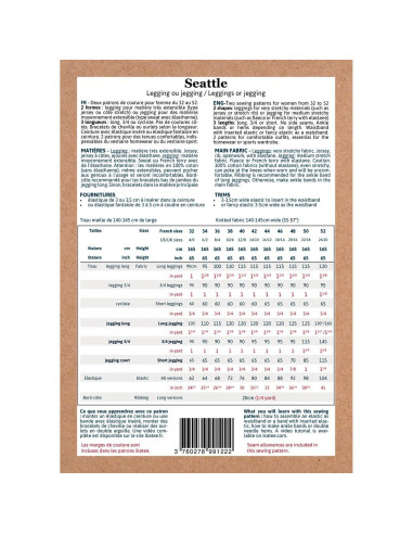 Patroon voor legging of jegging Seattle - Ikatee