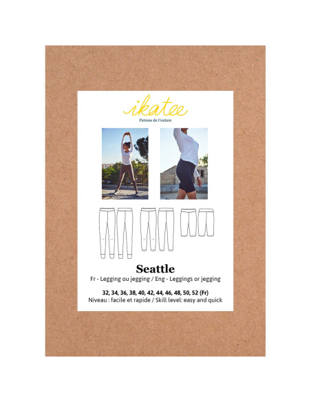 Patroon voor legging of jegging Seattle - Ikatee