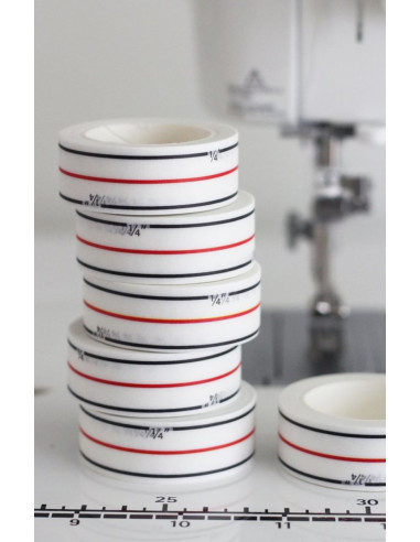 Geleidingstape voor de machine Diagonal Seam Tape - Wit