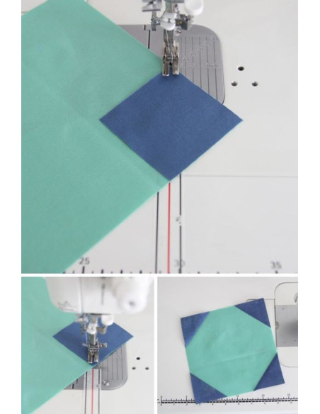 Geleidingstape voor de machine Diagonal Seam Tape - Wit