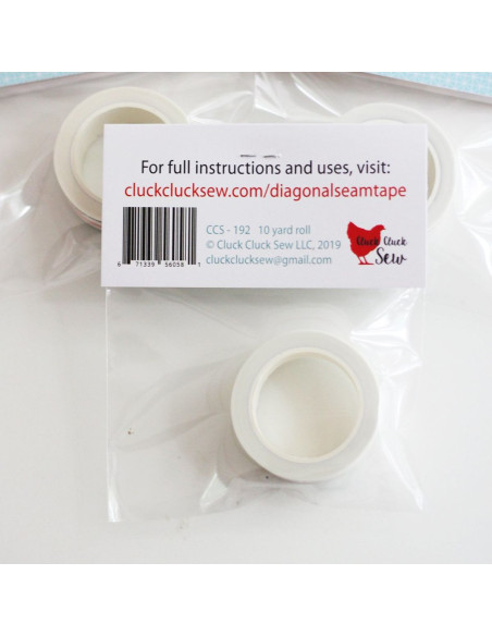 Geleidingstape voor de machine Diagonal Seam Tape - Wit
