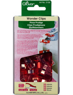 Doos 50 Prodige Clover clips - Rood