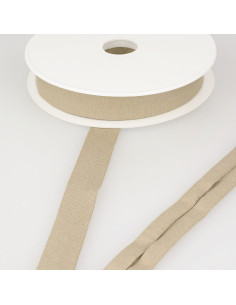 Viscose jersey biais - Donkerbeige