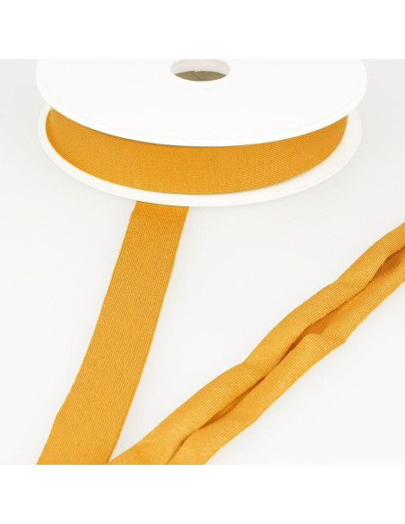 Viscose jersey biais - Mosterdkleurig