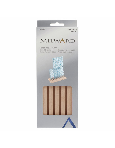 Houten rek met 4 vakken voor patchwork linialen