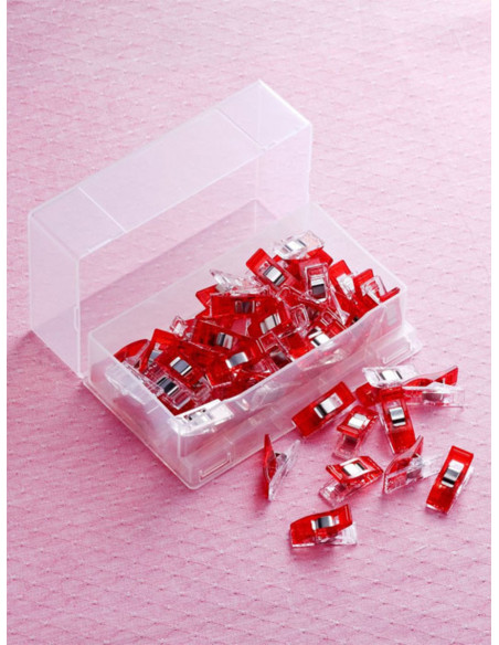 Doos 50 Prodige Clover clips - Rood