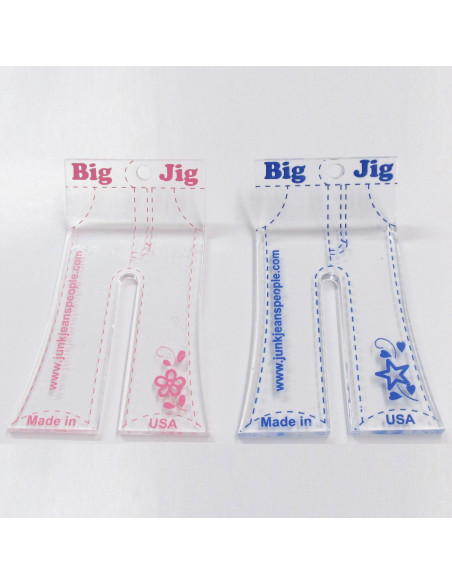 Set van 2 premium acryl wiggen The Big Jig