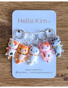 Set van 5 stekenmarkeerders - Kleine katten
