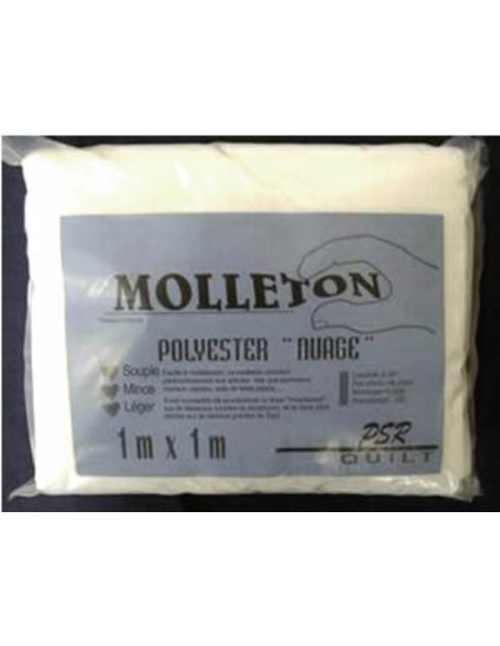 Polyester fleece Wolk - 100 x 100 cm