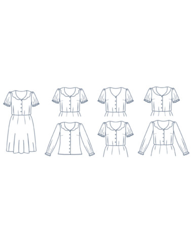 Jurkpatroon - Komeet - Lise Tailor