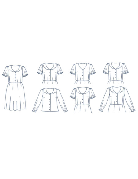 Jurkpatroon - Komeet - Lise Tailor