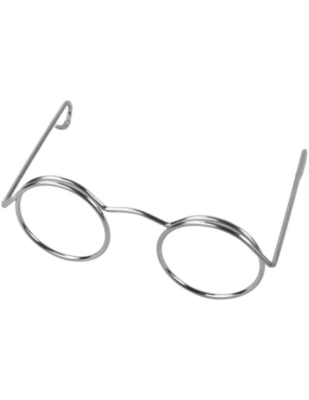 Set van 5 paar brillen voor amigurumi 50 mm - Zilver