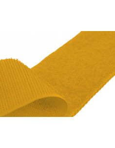 Geel klittenband om te naaien, 20 mm breed per meter