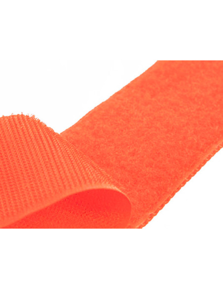 Oranje klittenband om te naaien, 20 mm breed per meter