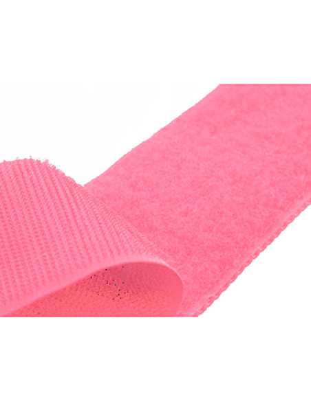 Fuchsia klittenband om te naaien, 20 mm breed per meter