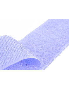 Paars naaibaar klittenband 20 mm breed per meter