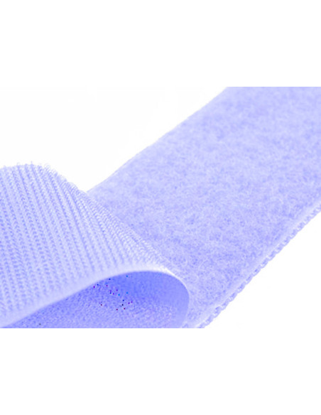 Paars naaibaar klittenband 20 mm breed per meter