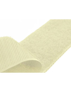 Zelfklevende klittenband om te naaien, ecru, 20 mm breed per meter