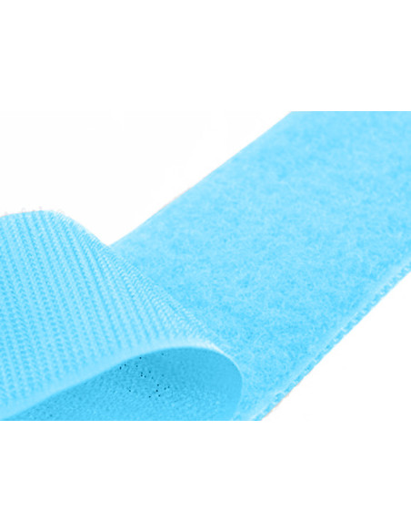 Zelfklevende klittenband om te naaien, gitane blauw, 20 mm breed per meter