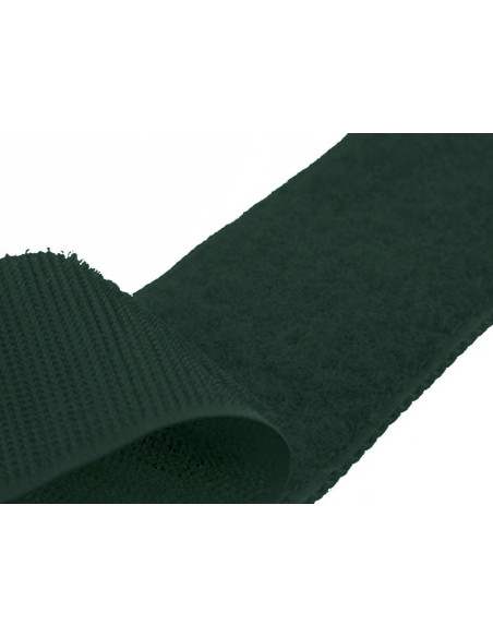 Zelfklevende klittenband om te naaien, flesgroen, 20 mm breed per meter