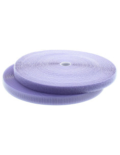 Zelfklevende klittenband om te naaien lila 20 mm breed rol van 25 meter