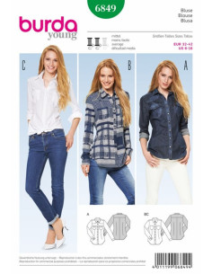 Blousepatroon - Burda 6849