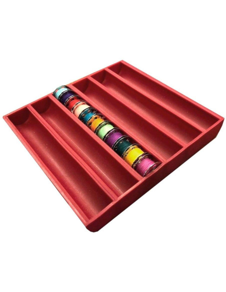 Vierkant voor het opbergen van spoelen Bobbin Saver 2