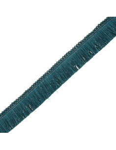 Deluxe franje 30 mm - Petrolblauw