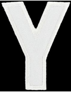 Strijkembleem letter Y