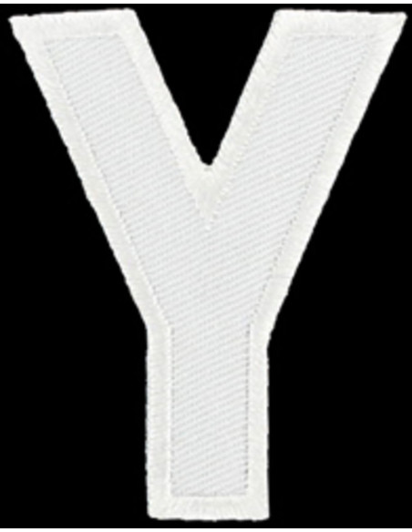 Strijkembleem letter Y