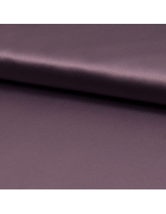 Rekbare satijnstof - Mauve