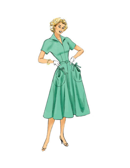 Jurkpatroon en riem - Butterick 6055