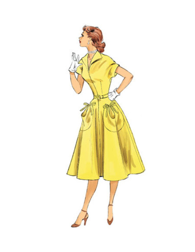 Jurkpatroon en riem - Butterick 6055