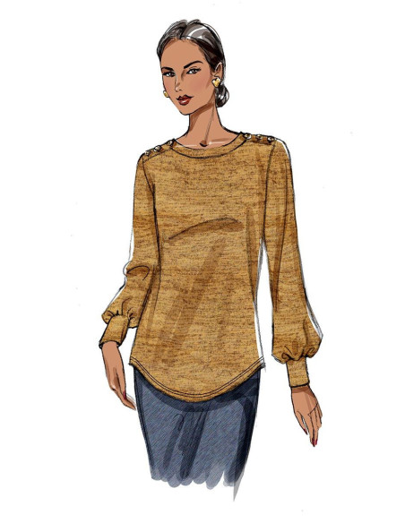 Bovenstuk patroon - Butterick 6857