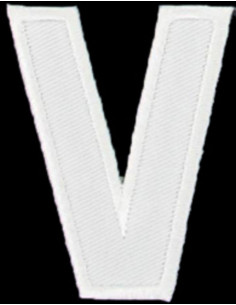 Strijkembleem letter V