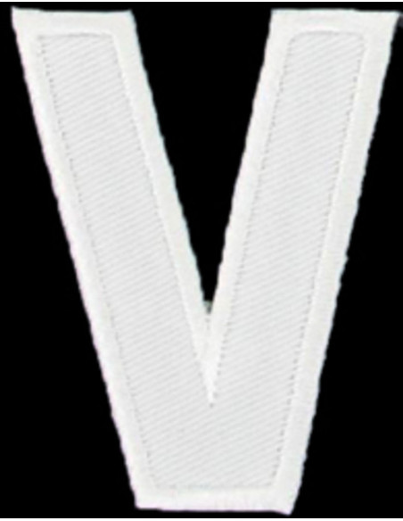 Strijkembleem letter V