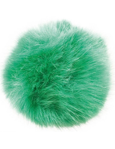 Imitatiebont pompon 10 cm - Groen
